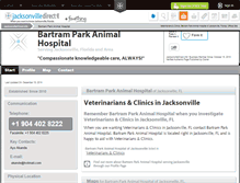Tablet Screenshot of bartram-park-animal-hospi-jacksonville.jacksonvilledirect.info